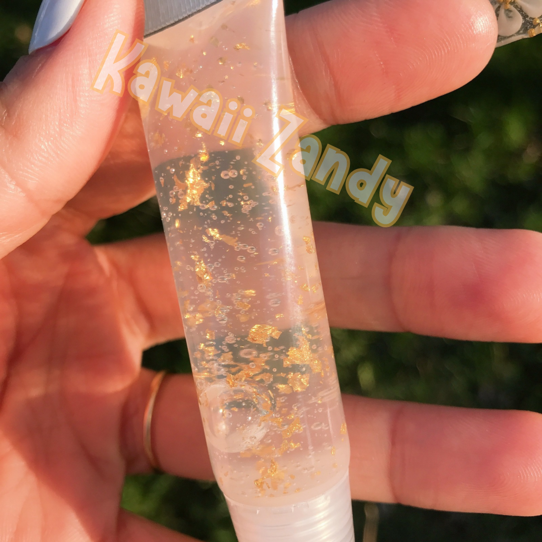 Honeycomb 24K Gold flake Lip Gloss