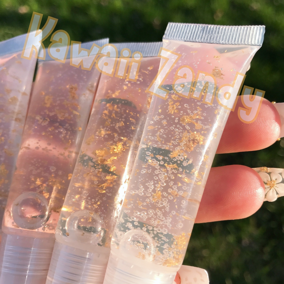 Honeycomb 24K Gold flake Lip Gloss