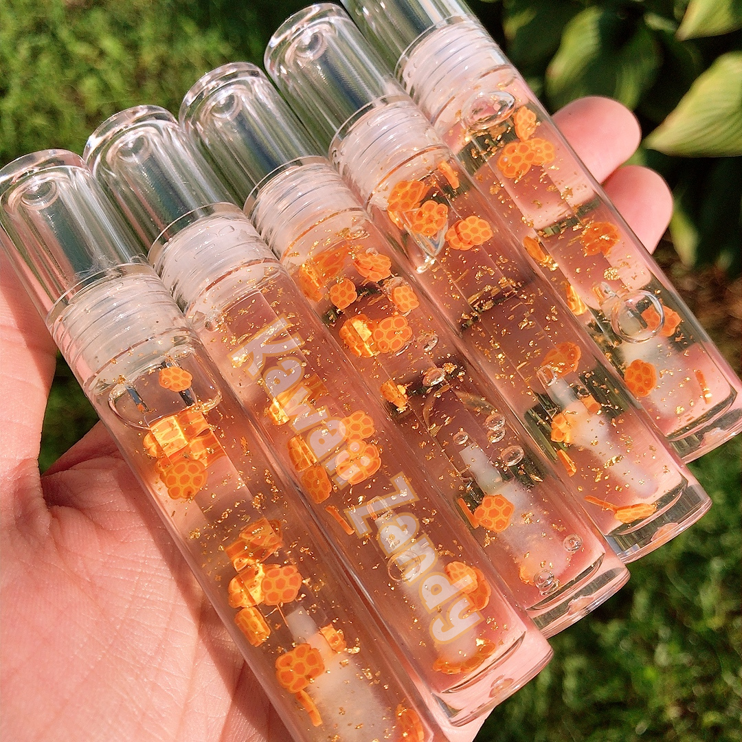 Honeycomb 24K Gold flake Lip Gloss