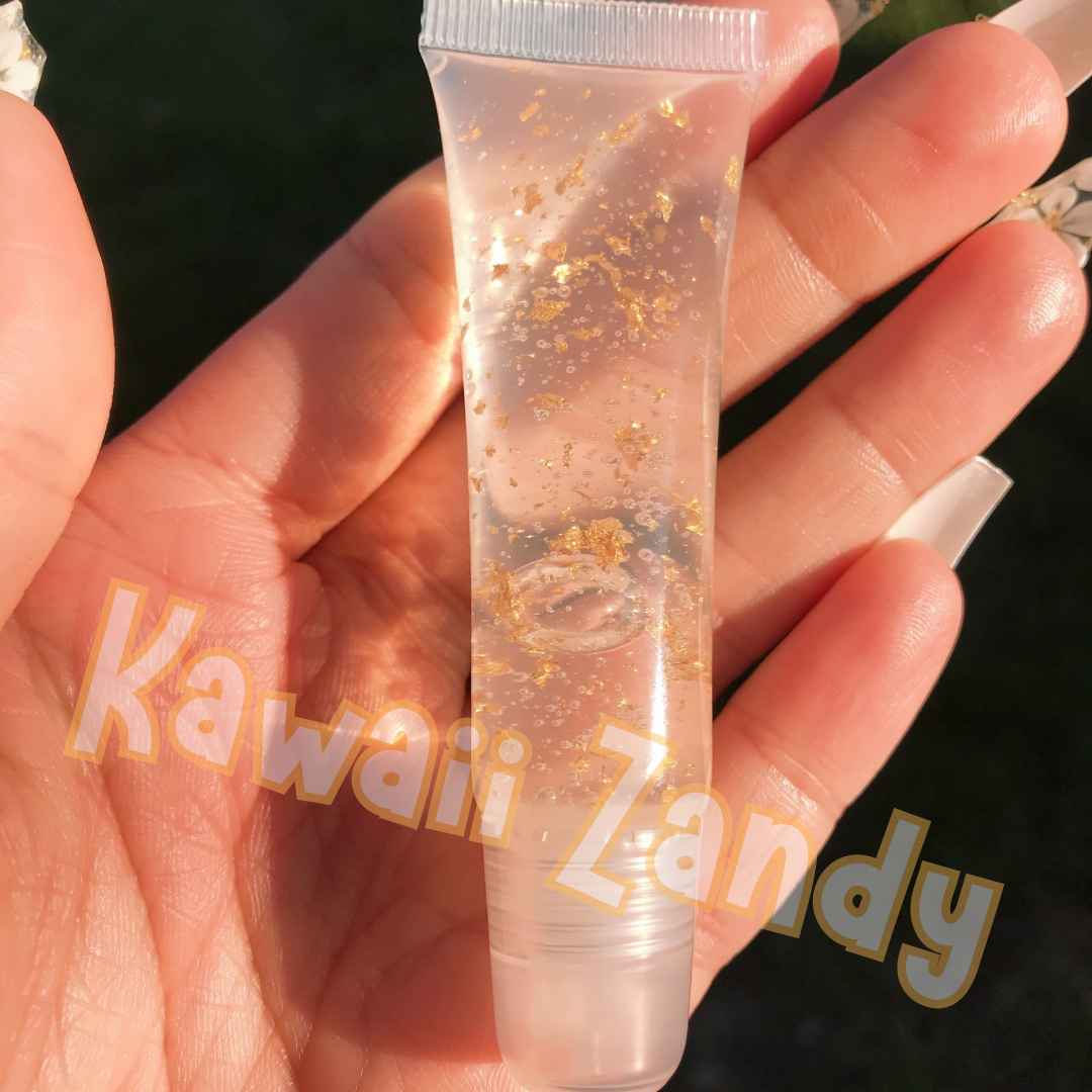 Honeycomb 24K Gold flake Lip Gloss